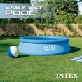 thumbnail image 3 of Intex 10ft Round Swimming Pool Cover & Easy Set 10ft x 30in Inflatable Pool, 3 of 6