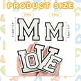 thumbnail image 2 of Iron on Letter  4.4"/3.1" Alphabet M Patches for Repairing Clothing DIY (White, Pack of 5), 2 of 6