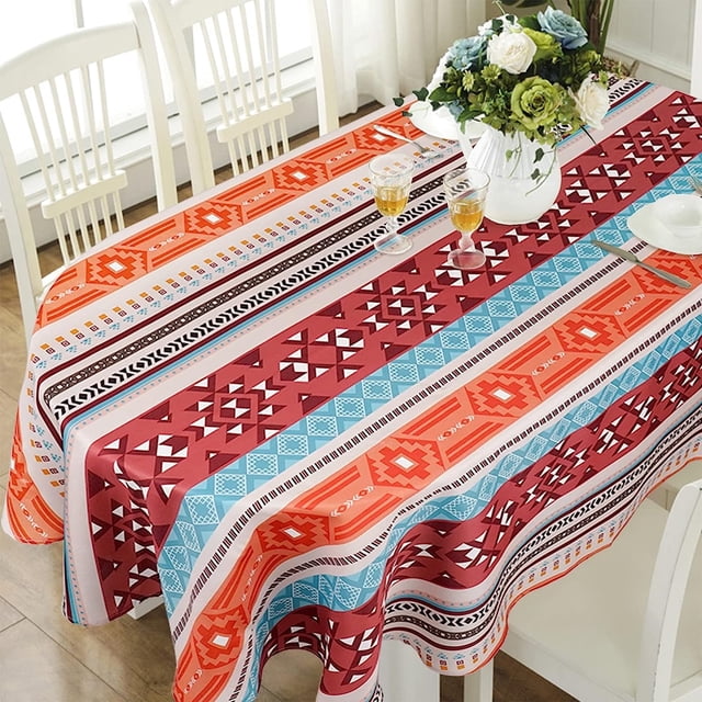 Modern Oval Tablecloth for Oval Table Waterproof Table Cloths for Dining Room Indoor Outdoor Home Decorative Table Cloth-60x84in