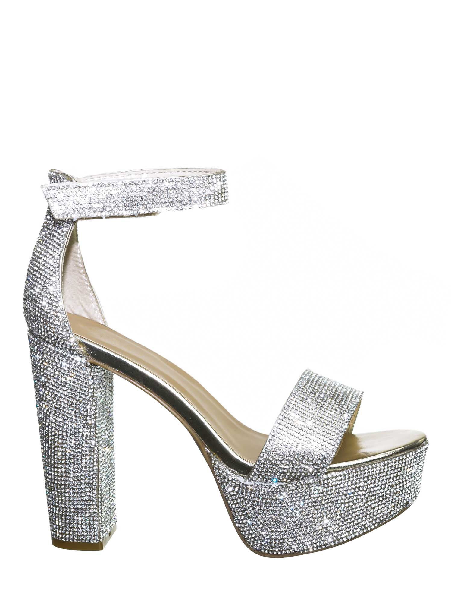 Women Dressy Crystal Evening Shoe 