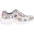thumbnail image 2 of Women's Nurse Mates Velocity Sneaker White Flower Leather 8.5 W, 2 of 6