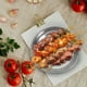 thumbnail image 5 of ColoMX 6pcs platos de comida de banquete platos redondos platos de cocina contenedores de comida profundizan platos (plata), 5 of 8