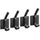 thumbnail image 1 of Black Adhesive Wall Hooks for Towels, Heavy Duty Bathroom Hooks (4 Pack), 1 of 2