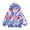 Blue, variant on Atogsazn Girls Windbreaker Jacket Kids Spring Fall Outerwear Cute Pattern Hoodie Loose Zipper Coat for Children White 6 Years