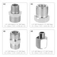 thumbnail image 3 of Professional 4Pcs Airbrush Adaptor Kit Fitting Connector Set For Compressor & Airbrush Hose, 3 of 5