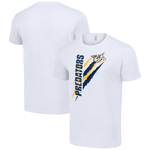 Men's Starter  White Nashville Predators Color Scratch T-Shirt