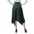 thumbnail image 4 of Moomaya Jupe Midi Mouchoir pour Femmes Taille Haute Décontractée Été, 4 of 6