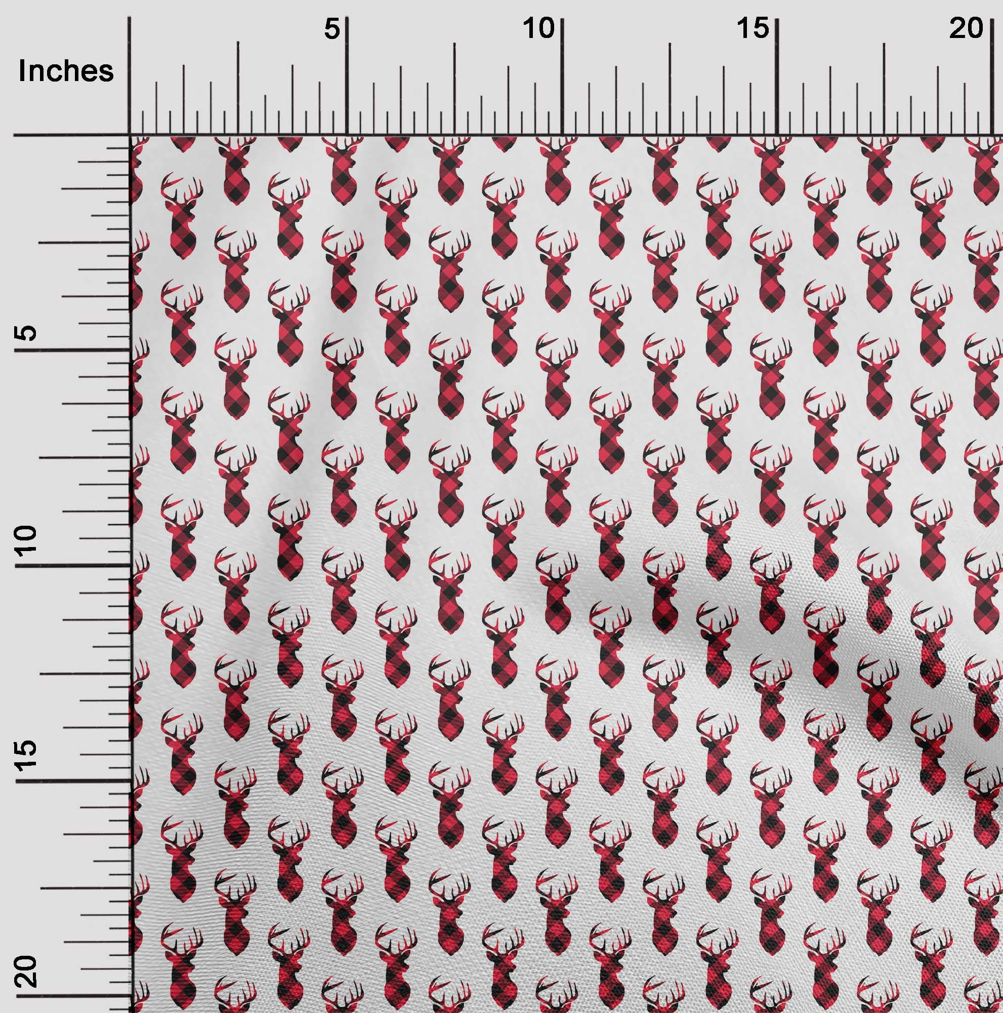 oneOone Viscose Chiffon Red Fabric Merry Christmas Sewing Craft Projects Fabric Prints By Yard 42 Inch Wide-4UO