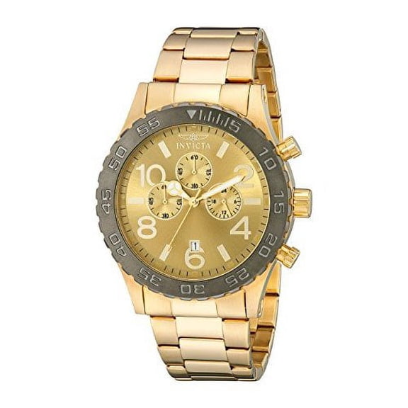 Invicta Men's Specialty Gold-Tone Steel Bracelet & Case Swiss Quartz Analog Watch 15160