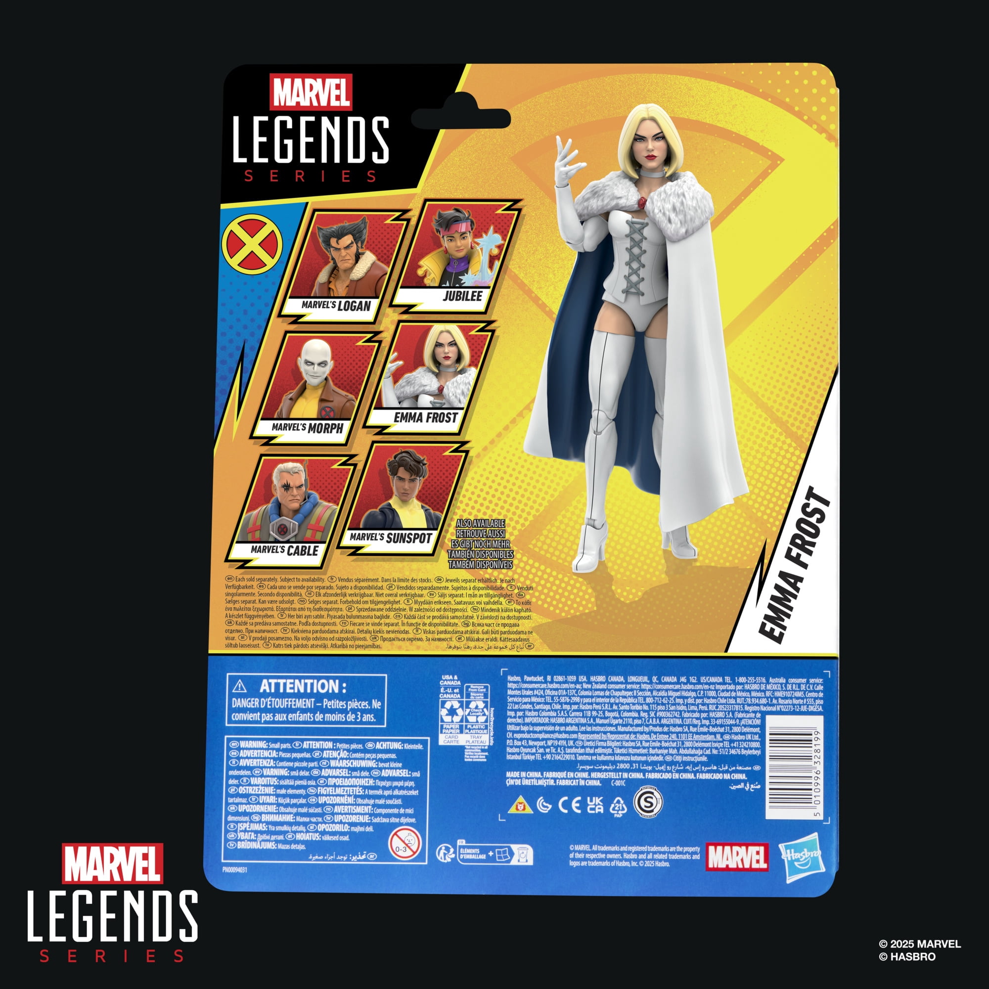 Marvel Legends Series Emma Frost, X-Men '97 Collectible 6-Inch Action Figure Toy