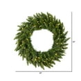thumbnail image 3 of Vickerman A861031LED Couronne de Sapin Camdon de 30 Pouces 50LED WmWht, 3 of 3