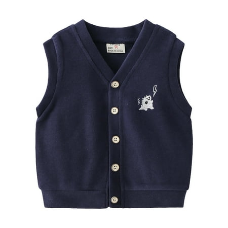 

Toddler Boy Outerwear Toddler Kids Child Baby Boys Sleeveless Patchwork Cartoon Fashion Vest Jacket Outer Outwear Clothes Kids Winter Coats Boys 5t