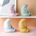 thumbnail image 1 of Animal PEQUEÑO de cerámica escandinavo, adorno artesanal, regalo para niños, olla para dinero de marmota, soporte para teléfono móvil, 1 of 3