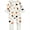 Off-white, variant on Halloween Cotton Baby Convertible Footie Pajamas, Sleep and Play Footless Zipper Sleeper for Unisex Baby Boys Girls 3-6M