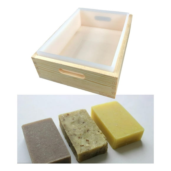 Molde de silicona BLESIY para hacer jabón rectangular
