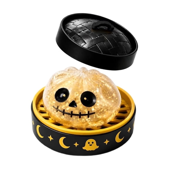 Halloween Giant Dumplings Squishies, Soft Squishy Soft Squeeze Stress Ball, Realistic Steamed Bun Fidget T-oy, Sensory Relief for Adults