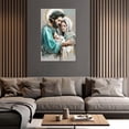 thumbnail image 5 of ZHONGYUTONG Jesus and Virgin Mary Canvas Wall Art Holy Family Picture Christian Painting Catholic Poster for Churches Decor Framed (16.00" x 24.00"), 5 of 5