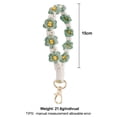 thumbnail image 2 of 2 piezas de correa de muñeca con forma de flor de crisantemo, llavero de margarita pequeña, llavero tejido a mano, 2 of 5