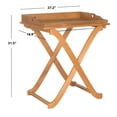 thumbnail image 6 of Safavieh Covina Outdoor Tray Table w/ Removable Top - Teak Brown, 6 of 6