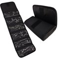thumbnail image 1 of Black Organizer Unisex Envelope Travel Wallet with 6 Zippered Pocket Multipack Money Pouch, 1 of 6
