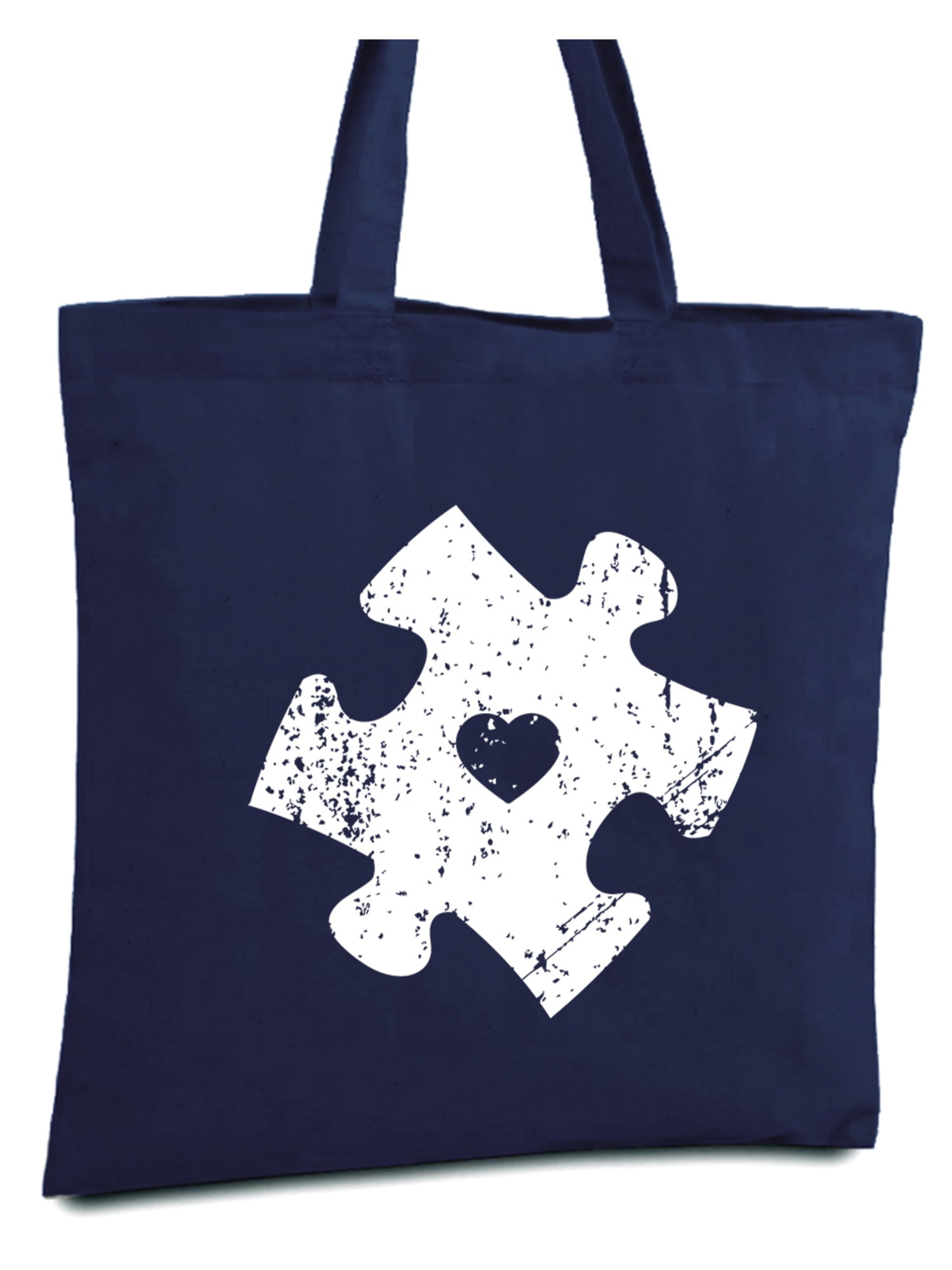 Different Not Less Autism Awareness Tote Bag with Mesh Pockets