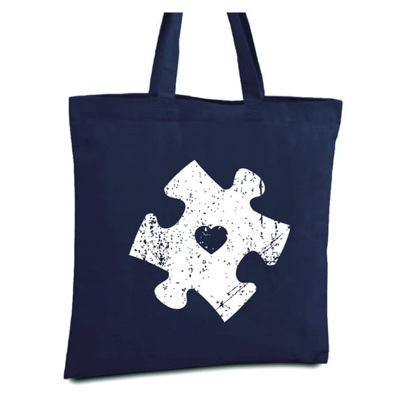 Awkward Styles Puzzle Tote Bag Autism Puzzle Cotton Shopper Bag Autism Awareness Gifts for Men and Women Support Autism Bag Autism Awareness Puzzle Resuable Cotton Bag Gifts