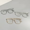 thumbnail image 3 of Dujiujun Blue Light Blocking Glasses Unisex Large Frame Clear View Strong Hinge Transparent with Brim Eye Protection Clear Bluelight Glasses Spectacles Eyewear, 3 of 8