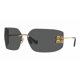 thumbnail image 2 of Miu Miu Sunglasses MU 54YS Gold Dark Grey 5AK5/S0 Women Wrap Logo AUTHENTIC, 2 of 6