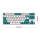 thumbnail image 3 of Teclado mecánico Gamer de 87 teclas Retroiluminado RGB Intercambiable en caliente Compatible con Bluetooth, 3 of 6