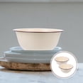 thumbnail image 4 of Miangastore Enamelware Prep Bowl Enamel Basin White 2Pcs 6.3In Deep Round, 4 of 8