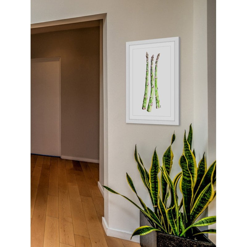"Asparagus Stalks" Framed Painting Print