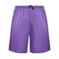 thumbnail image 2 of Men's Pajama Shorts Bottoms with Pockets Soft Lightweight Lounge Sleep Wear Purple, 2 of 6
