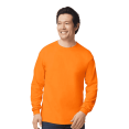 thumbnail image 2 of Gildan Men’s Safety Long Sleeve T-Shirt, Hi Vis Workwear, Safety gear T-shirt, Safety Orange, S, 2 of 5