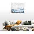 thumbnail image 5 of Scripture Wall Art Bible Verse Wall Decor Christian Inspirational Watercolor Forest Pictures Canvas Print Painting Artwork Home Decorations for Bedroom Living Room Office 16"x12", 5 of 6