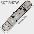 thumbnail image 3 of Yayeee Double Oven Mitt Kitchen Heat Resistant Baking 35" x7" Quilted Glove, Gray Cartoon Pattern, 3 of 6