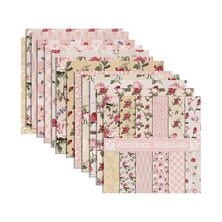Wildflower Scrapbook Paper: Floral Scrap Booking Pages These 20 Double  Sided Sheets Are Perfect For Collage, Origami, Card Making, Junk Journals  And