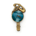 thumbnail image 1 of Broche Épingle à Cheveux Nature Image Nature Tortue de Mer Océan Vintage Métal, 1 of 3