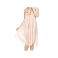 thumbnail image 6 of EZI Women's Satin Silk Sleeveless Knee-length Nightgown, 6 of 7
