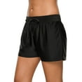 thumbnail image 4 of Women Swimming Shorts Solid Color Bikini Bottom Strappy Swimwear Briefs Boy Shorts Trunks, 4 of 5