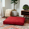 thumbnail image 2 of Square Tufted Floor Pillow - Scarlet - Medium (32 in.), 2 of 6
