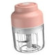 thumbnail image 4 of Picadora de Ajo Eléctrica USB Picadora de Verduras Molinillo de Cocina Recargable Inalámbrico, D3, 250ml, Rosa Vogacara HA003936-04B, 4 of 7