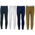 thumbnail image 3 of Indera Mens Regular & Big ICEtex Dual Face Fleeced Thermal Long John Pant 23485-Medium (Khaki), 3 of 3