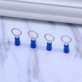thumbnail image 3 of OULII 100Pcs Blue Heat Shrink Insulated Crimp Connectors Spade Set for Electricity Use, 3 of 5