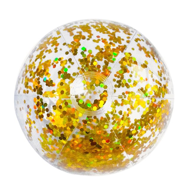 Sywqhk Pelota de playa Juguetes Brillos Piscina inflable Juguete de agua (Oro 60 cm) Sywqhk Alta Calidad
