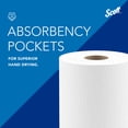thumbnail image 4 of Scott Professional Kitchen Paper Towels, Bulk (41482), Fast-Drying Absorbency Pockets, White, Perforated (128 Sheets/Roll, 20 Rolls/Case, 2,560 Sheet Total), 4 of 9