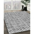 thumbnail image 3 of Ahgly Company Machine Washable Indoor Square Transitional Sonic Silver Gray Area Rugs, 7' Square, 3 of 7