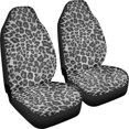 thumbnail image 3 of XYZCANDO Black Leopard Print Pattern Car Seat Covers Front Seats for Woman Soft Front Seats Protector Premium Durable, for Truck Sedan SUV, 3 of 10