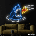 thumbnail image 4 of Craftnamesign Shark Pizza Neon Sign, Pizza Restaurant Decor, Pizza Sign, 4 of 4