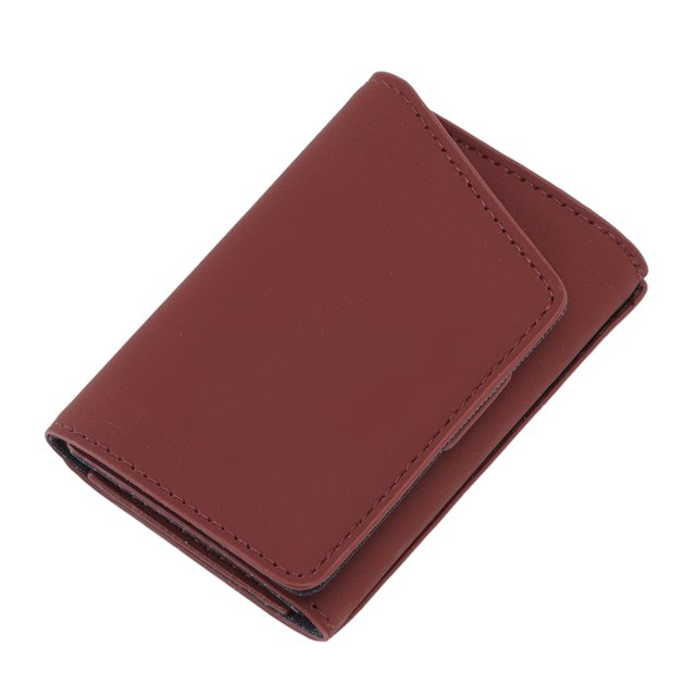 Slim Minimalist Wallet, Leather Multi Function Trifold Wallet Large Capacity Portable For Coins For Business Black,Grey,Brown,Brownish Red