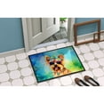 thumbnail image 2 of Carolines Treasures DAC2575JMAT 0.15 x 24 x 36 in. Yorkshire Terrier Hippie Dawg Indoor or Outdoor Mat, 2 of 6